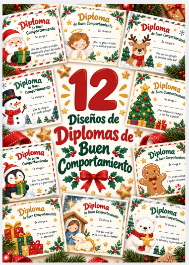 Portada de Diplomas de Buen Comportamiento