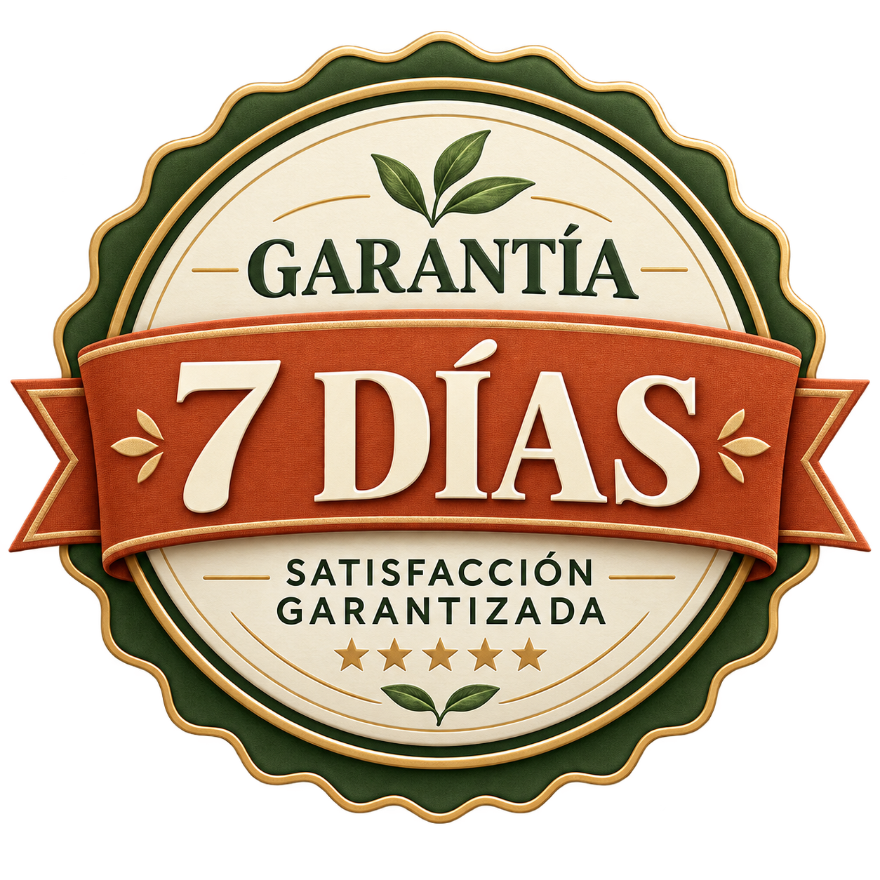 Sello de garantía de satisfacción de 7 días